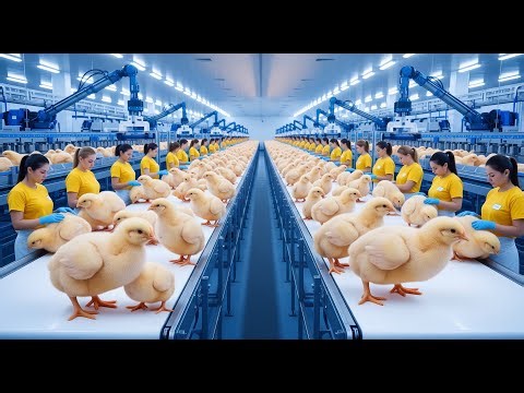 Chicken Mega Factory Revealed Egg Incubation Technology & Broiler Raising Process Step by Step