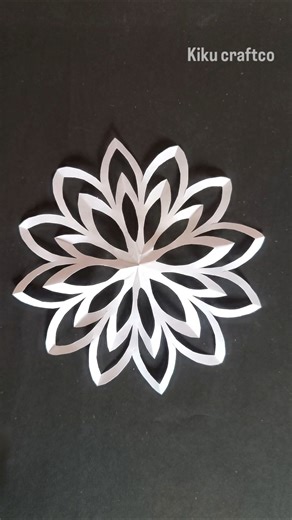 how to make beautiful Paper craft Snowflake 389 #diy #papercrafts #shorts #yt #snowflake #craft