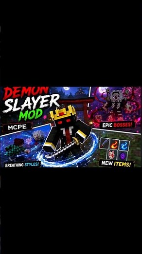 Demon Slayer Addon For MCPE 1.26+ | Demon Slayer Mod #minecraft #minecraftpe #mcpe