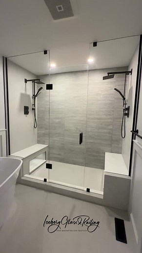 Elegant Custom 3/8 Glass Shower Design Features