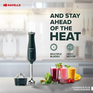 Blend your way to a refreshing summer with Havells Classique Plus Hand Blender. It's the ultimate companion for your favorite drinks. Get it now! #Havells #HavellsAppliances | Havells