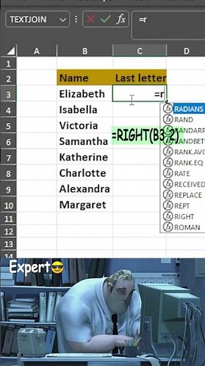 How to Use RIGHT() Function in Excel