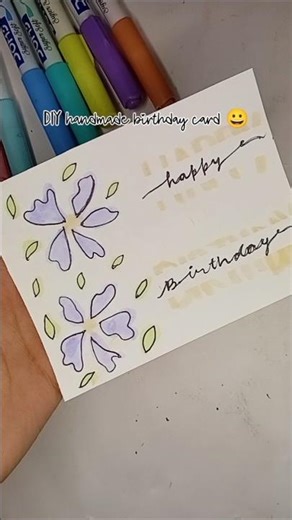 DIY birthday card ideas ✨ #diy #birthday #shorts