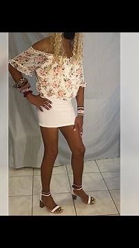 My white outfit | Sabrina Stephany Crossdresser