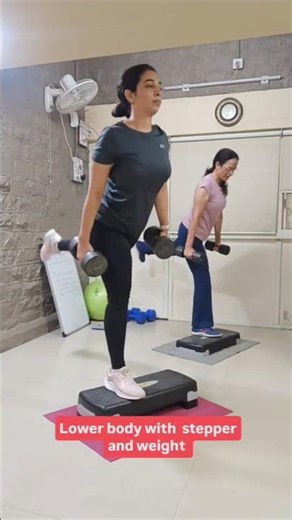 Add stepper to your lowerbody workout for double the burn in half the time..