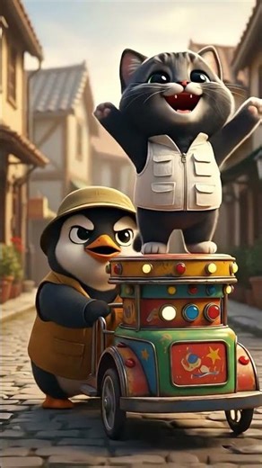 Kobi’s Silly Cart Race with Pingo 😹🛒🍦