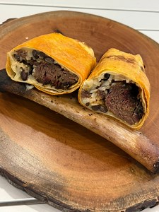Smoked Beef Rib Burrito on the New Camp Chef Gridiron Gameday! #beef #beefribs | Bama Grill Master