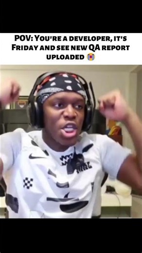 When it’s Friday and QA says “just one small issue” 😭