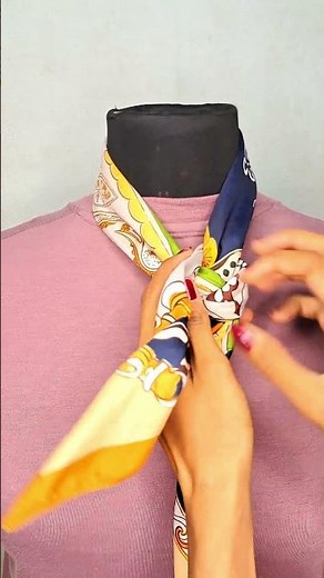 How tie a head scarf fow women |How to scarf around neck #scarf #fashion #fashiontrends