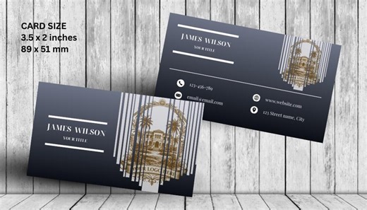 Real Estate Business Card Template | Luxury Realtor Card | Canva Editable | Digital Download | Modern Design - Etsy