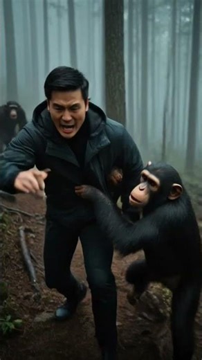 I Accidentally Entered Chimpanzee Territory — My Massive Tree Log Shelter Saved My Life