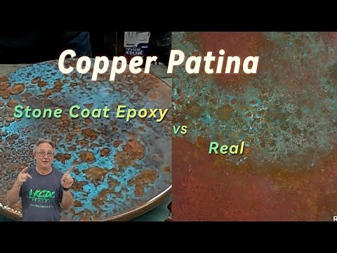 Copper Patina made easy using Stone Coat Speed Cure Pro epoxy resin I KCDC Designs