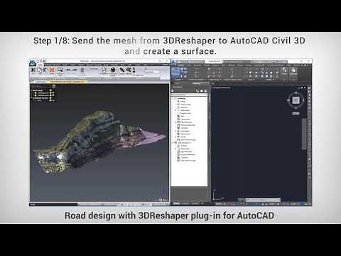 Road design with 3DReshaper plug-in for AutoCAD