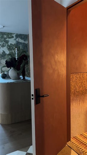 Roman Clay Bathroom in @Portola Paints #interiordesign #limewash #romanclay#bathroom #venetianplaster