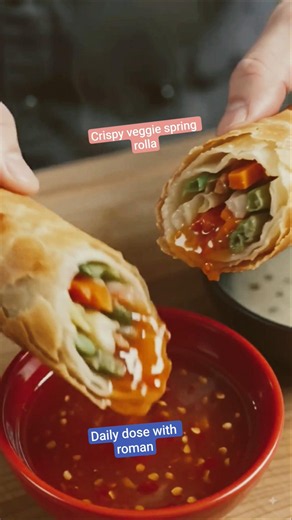 🥢Crispy Veg Spring Rolls #VegSpringRoll#SpringRollRecipe #CrispySpringRoll#EasySnacks #ChineseRecipe