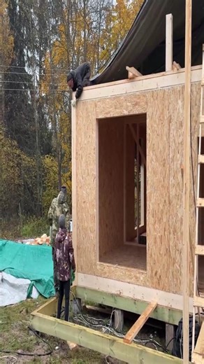 Perfect wooden OSB house framework connection installation skills | Adam Roberts5