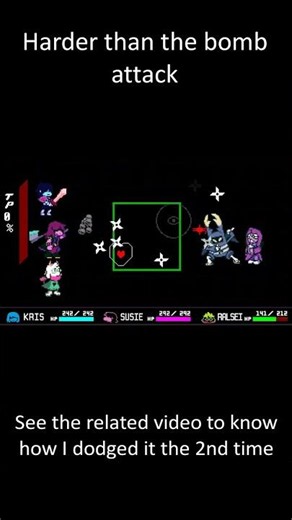 Harder than the bomb attack #deltarune #undertale