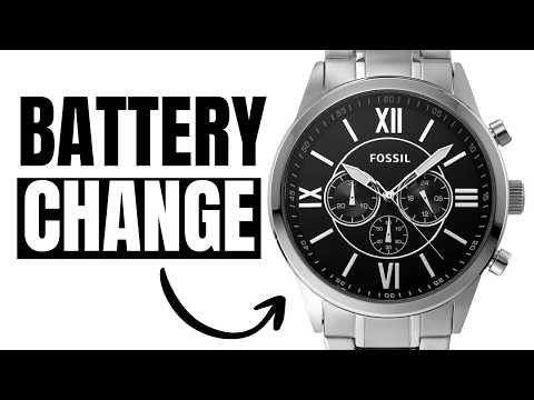 Fix Your Fossil Watch at Home! Battery Change + Strap Resize Guide