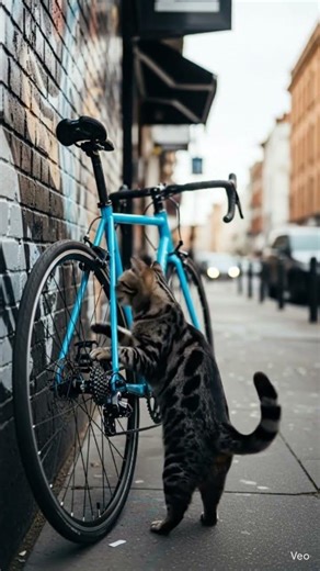 cat with bicycle #satisfying #adorable #cute #new