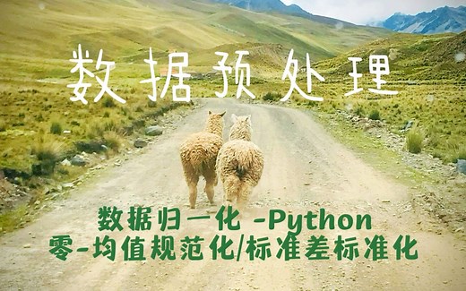 [数据预处理Python] 9数据归一化/规范化 零-均值规范化/标准差标准化/Z-score