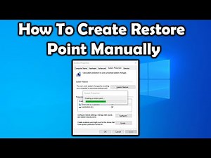 How To Create System Restore Point Manually In Windows 10
