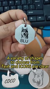 Dog Tags Personalized,Dog Tag,Dog Name Tags Personalized,Dog Tags for Large or Small Dogs,Personalized Stainless Steel Pet ID Tags,Engraved on Both Sides, Custom Picture Large Bone Blue