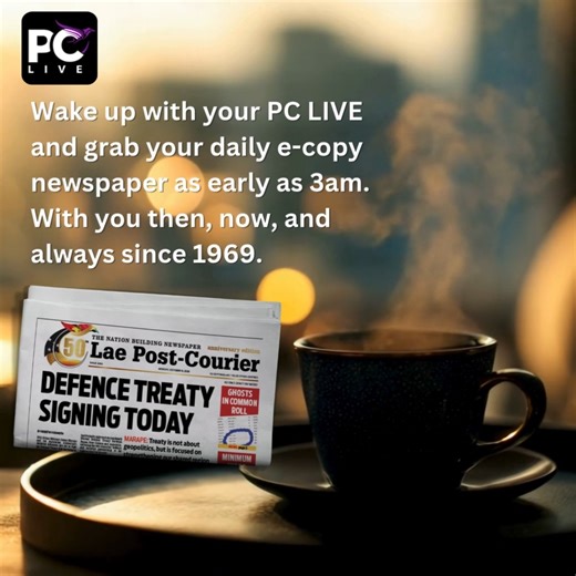1K views · 11 reactions | Stay awake with your PC LIVE and grab your daily e-copy newspaper anytime. With you then, now, and always since 1969. | Post Courier | Facebook