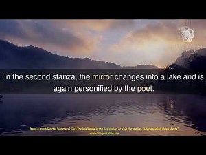 Mirror- Poem Video Summary| Sylvia Plath| Literpretation