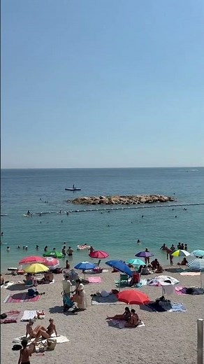 ☀️💫 A breathtaking view over Larvotto Beach and the stunning Monaco skyline 🇲🇨✨#monaco