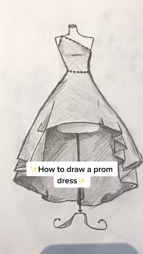 Part 2? / #prom #dress #tatorial #howtodraw #promdress #cute #viral #youngartist #outfit #easy #part2? #foryoupage #fyppppp #foryoupaige #tiktok #supp