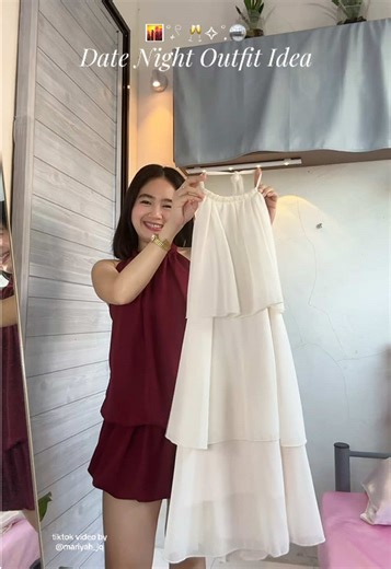 Elegant Date Night Outfit Ideas in White and Beige