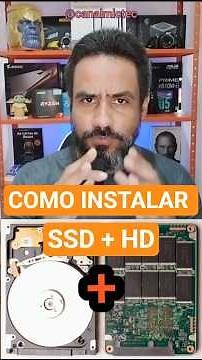 🚨 COMO INSTALAR SSD + HD NO SEU NOTEBOOK ANTIGO. #ssd #ssdsata #notebook