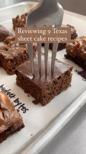Here’s my video review of the Texas sheet cake bake off! My personal picks: Southern Living and Grammy’s 💖 but with a chocolate on chocolate cake, you can’t go wrong! Pillowy soft cakes and fudgy icings powered as always by my sponsor, @imperial_sugar 🎉🎉 #sponsored #pancakeprincessbakeoff #texassheetcake #recipereview Link to the blog post (with recipes and in-depth analysis): https://www.thepancakeprincess.com/2023/07/16/best-texas-sheet-cake-bake-off/ | The Pancake Princess