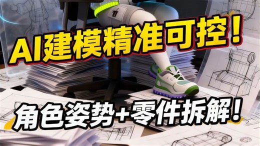 AI建模精准可控~3D模型零件拆分自由！混元3D再开源！Hunyuan3D‑Omni （多条件可控3D模型生成框架）与 Hunyuan3D‑Part（3D模型零