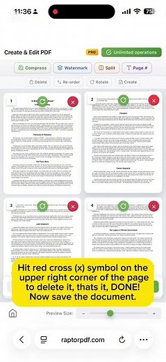 How to delete pdf pages online? How to remove Pdf page from a document? FREE online PDF Edİtor.