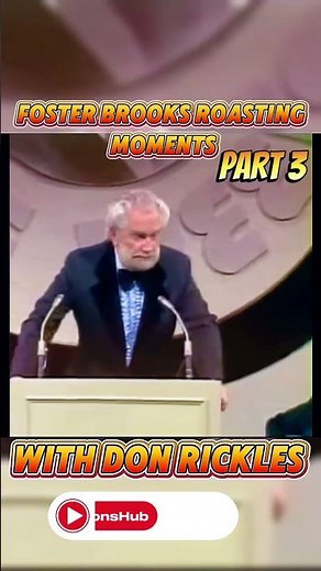 FOSTER BROOKS Roasting Moments with DON RICKLES (Part 3) 😂#classiccomedy #hollywoodlegends #shorts