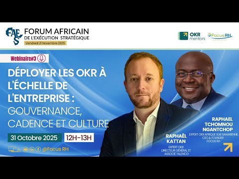 Déployer les OKR à l'échelle de l'entreprise : gouvernance, cadence et culture.