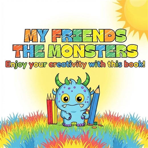 Monster Coloring Book, 12 Printable Pages, Kids Activity (PDF Download - Etsy