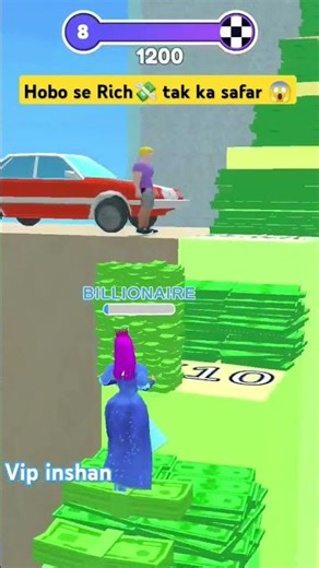 Money run 3d game | Hobo se Rich tak ka safar 💸#short #monkeyrun