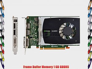 NVIDIA Quadro 2000 by PNY 1GB GDDR5 PCI Express Gen 2 x16 DVI-I DL and Dual DisplayPort OpenGL