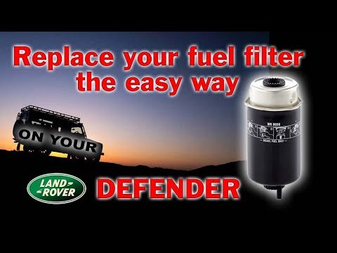 How to replace your Land Rover Defender fuel filter the easy way.