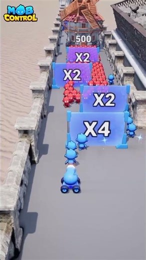 Mob Control Survival Zone 😱 Blue Army x4 vs Red Mob | Epic Clash