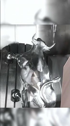 CNC Machining | 5 Axis CNC Machining : From CAD to a Precision Bull Model #5axiscnc #cncmachining