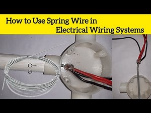 how to use spring wire| electrical wire pulling |Curtain wire use |ElectricianInfo