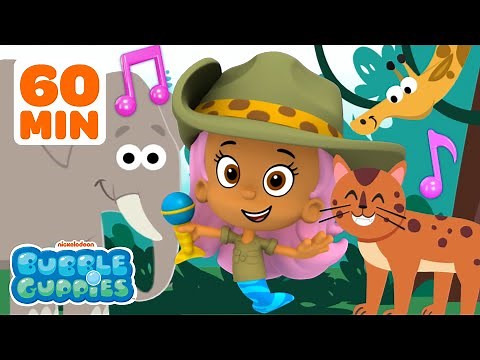 Sing About Animals with Molly! 🐘 60 Minutes | Bubble Guppies