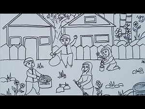 Menggambar Kerja Bakti