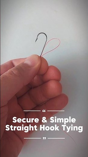 How to Tie an Eyeless Hook | Easy Fishing Knots for Beginners 🎣 #fishing