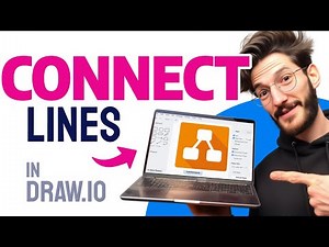 How to CONNECT LINES in draw io (Step by Step)