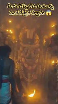 మీరు చెప్పినవి వింటున్న వెంకటేశ్వర స్వామి 😱