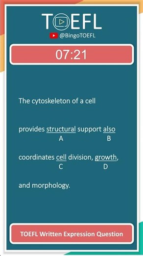 TOEFL Grammar Practice #520 | Written Expression Questions (Conjunction / Parallel Structure)
